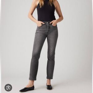Levi’s Wedgie Gray Icon Ankle Jeans
